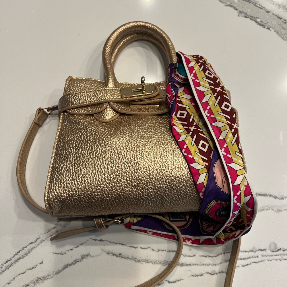 Chloe K. New York Champagne Victoria Bag Little Girls